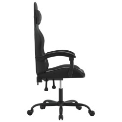 Chaise de jeu pivotante Noir Similicuir 632563632563