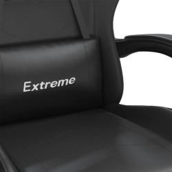 Chaise de jeu pivotante Noir Similicuir 632563632563