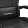 Chaise de jeu pivotante Noir Similicuir 632563632563