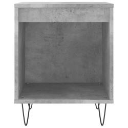 Tables de chevet 2 pcs gris béton 40x35x50 cm bois d’ingénierie 632565632565