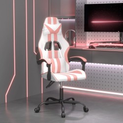 Chaise de jeu Blanc et rose Similicuir 632569632569