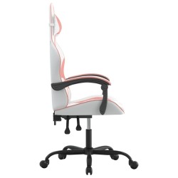 Chaise de jeu Blanc et rose Similicuir 632569632569