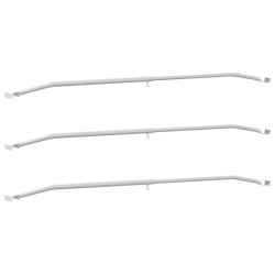 Support de bâche pour remorques 3 pc Argenté 102-155 cm 632572632572