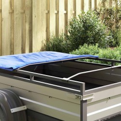 Support de bâche pour remorques 4 pc Argenté 102-155 cm 632573632573