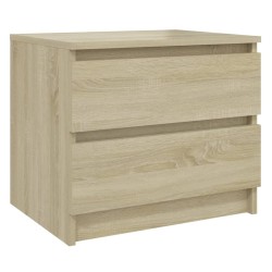 Tables de chevet 2pcs chêne sonoma 50x39x43,5cm bois ingénierie 632575632575