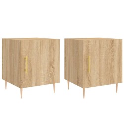 Tables de chevet 2 pcs chêne sonoma 40x40x50 cm bois ingénierie 632577632577