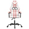 Chaise de jeu pivotante Blanc et rose Similicuir 632578632578
