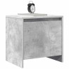 Tables de chevet 2pcs gris béton 45x34x44,5cm bois d’ingénierie 632582632582