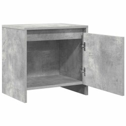 Tables de chevet 2pcs gris béton 45x34x44,5cm bois d’ingénierie 632582632582