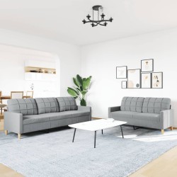 Ensemble de canapés 2 pcs gris clair tissu 632584632584