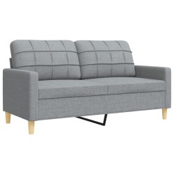 Ensemble de canapés 2 pcs gris clair tissu 632584632584