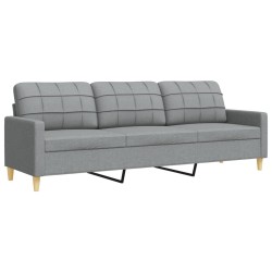 Ensemble de canapés 2 pcs gris clair tissu 632584632584