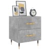 Tables de chevet 2pcs gris béton 40x35x47,5cm bois d’ingénierie 632585632585