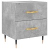 Tables de chevet 2pcs gris béton 40x35x47,5cm bois d’ingénierie 632585632585