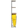 Cave à vin tracteur Jaune 49x31x172 cm Bois de manguier solide 632590632590