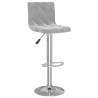  Tabourets de bar lot de 2 gris clair velours 632592632592