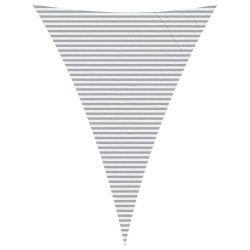 Voile d'ombre Gris clair et blanc 5 x 7 x 7 m 632593632593