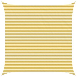 Voile d'ombre Jaune et blanc 7 x 7 m HDPE 632595632595