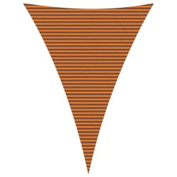 Voile d'ombre Orange et marron 5 x 7 x 7 m 632596632596