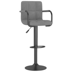 Tabouret de bar Gris clair Velours 632600632600