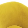 Chaise cabriolet jaune velours 632603632603