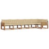 Ensemble de canapés d'extérieur 6 pcs Naturel et Beige 632606632606