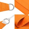 Voile d'ombrage orange 7 x 5 x 5 m 100 % polyester Oxford 632612632612