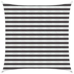 Voile d'ombre Anthracite et blanc 2 x 2 m HDPE 632613632613