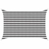 Voile d'ombre Anthracite et blanc 2 x 3,5 m HDPE 632616632616