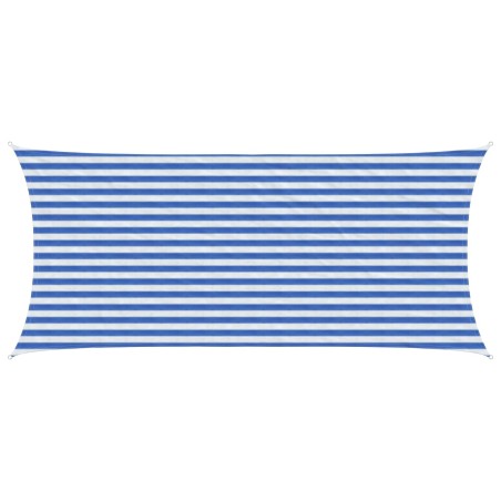 Voile d'ombre Bleu et Blanc 2 x 4,5 m HDPE 632617632617