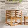 Accoudoir 2 pcs Naturel 59 x 4 x 73 cm Bois d'Acacia Massif 632621632621