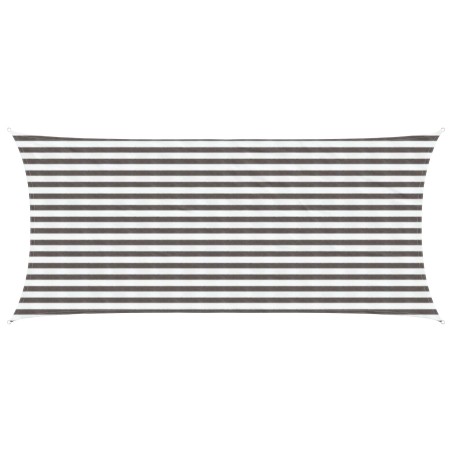 Voile d'ombre Gris clair et blanc 2 x 4 m HDPE 632628632628