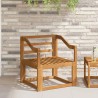 Accoudoir 2 pcs Naturel 59 x 4 x 73 cm Bois d'Acacia Massif 632633632633