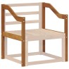Accoudoir 2 pcs Naturel 59 x 4 x 73 cm Bois d'Acacia Massif 632633632633