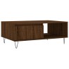 Table basse chêne marron 90x60x35 cm bois d'ingénierie 632636632636