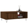 Table basse chêne marron 90x60x35 cm bois d'ingénierie 632636632636