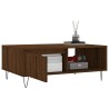 Table basse chêne marron 90x60x35 cm bois d'ingénierie 632636632636