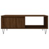 Table basse chêne marron 90x60x35 cm bois d'ingénierie 632636632636