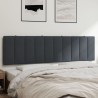 Coussin de tête de lit Hanko gris foncé 180 cm velours 632637632637