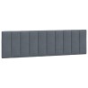 Coussin de tête de lit Hanko gris foncé 180 cm velours 632637632637