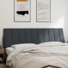 Coussin de tête de lit Hanko gris foncé 180 cm velours 632637632637