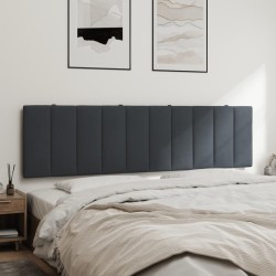 Coussin de tête de lit Hanko gris foncé 180 cm velours 632637632637