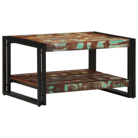 Table basse multicolore 70x50x38 cm bois de récupération massif 632638632638