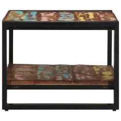 Table basse multicolore 70x50x38 cm bois de récupération massif 632638632638