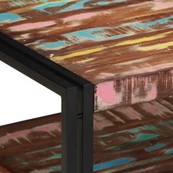 Table basse multicolore 70x50x38 cm bois de récupération massif 632638632638