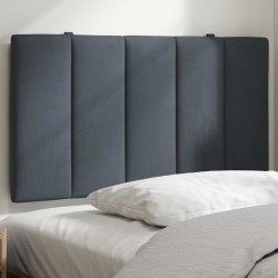 Coussin de tête de lit Hanko gris foncé 90 cm velours 632639632639