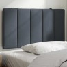 Coussin de tête de lit Hanko gris foncé 90 cm velours 632639632639