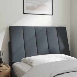 Coussin de tête de lit Hanko gris foncé 90 cm velours 632639632639
