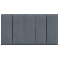 Coussin de tête de lit Hanko gris foncé 90 cm velours 632639632639