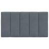 Coussin de tête de lit Hanko gris foncé 90 cm velours 632639632639